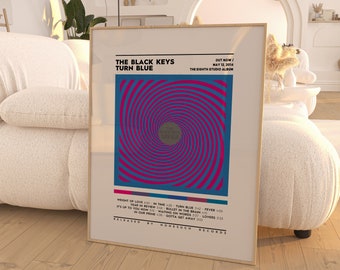 The Black Keys - Turn Blue Poster / Album Cover Poster / Room Decor / Wall Decor / Music Decor / Music Gifts