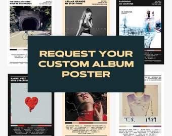 Choose Your Own Album Poster | Custom Album Poster | Album Cover | Personalized Album Print | Wall Decor Birthday Music Gifts | Gift Idea