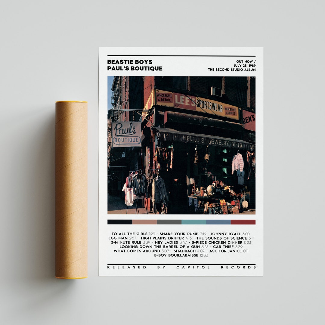 Beastie Boys Paul's Boutique Album Cover Poster Room Decor Wall Decor