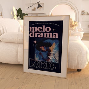 Lorde Melodrama Album Poster / Room Decor / Music Decor / Music Gifts / Lorde Art