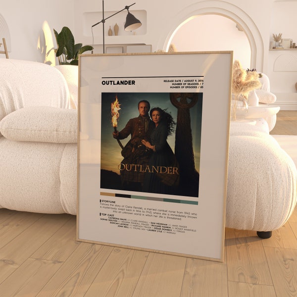 Outlander TV Show Poster / TV Show Poster / Poster Print / Wall Art / Home Decor / TV Show Poster Gifts / Outlander Poster