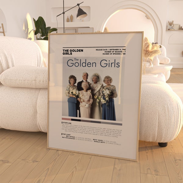 Golden Girls TV Poster / TV Show Poster / Poster Print / Custom Poster / Home Decor / Wall Design / TV Show Gift