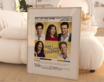 How I Met Your Mother TV Poster / HIMYM / TV Show Poster / Poster Print / Wall Art / Custom Poster / Home Decor