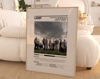 Lost TV Show Poster / TV Show Poster / Poster Print / Wall Art / Custom Poster / Home Decor / Lost TV Fan Art