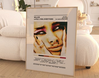 Willow Smith - Lately I Feel Everything Album Poster / Album Poster / Music Poster / Cover Poster / Poster Print Wall Art / Willow Smith Art