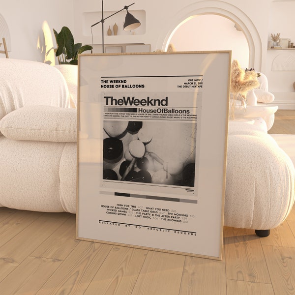 The Weeknd - House of Balloons Album Poster / Album Cover Poster / Raum Dekor / Musik Dekor / Musik Geschenke / The Weeknd Albums