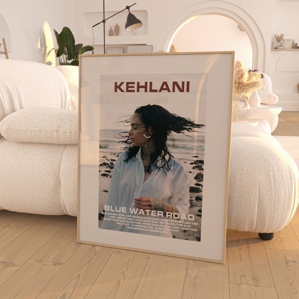 Kehlani - Blue Water Road Album Poster / Room Decor / Music Decor / Music Gifts / Kehlani Art