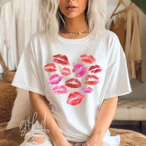 Valentinstag Herz PNG, Valentinstag Shirt PNG, Geschenk für sie PNG, Geschenk für ihn, Valentinstag Kuss PNG, Liebe PNG Cricut Sublimation Sofortiger Download