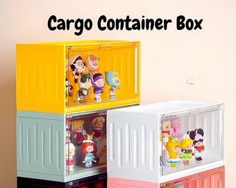 Cargo Container Box for Product Display with Lights and Sensor (Toys, Watches, Jewelry, Personal Belongings and others) Table Décor