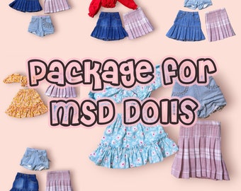 MSD package clothes for MSD Dolls,minifee bjd1/4