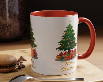 Christmas Tree with Presents Mug | Accent Coffee Mug