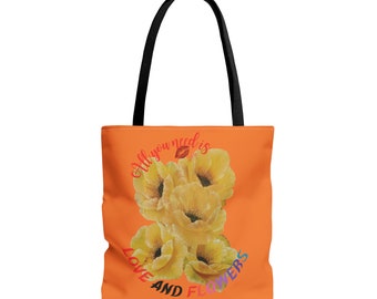 Sac Cabas Orange Coquelicot Jaune