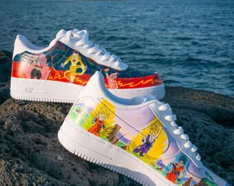 Dragon Ball Air Force 1 Custom Custom Schuhe Männer, Custom Air Force 1 Cartoon, Custom Sneaker Frau