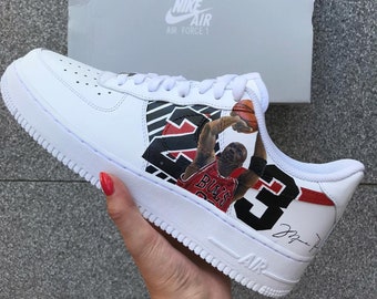 Chicago Bulls Air Force 1 Custom Custom Schuhe Männer, Custom Air Force 1 Cartoon, Custom Sneaker Frau