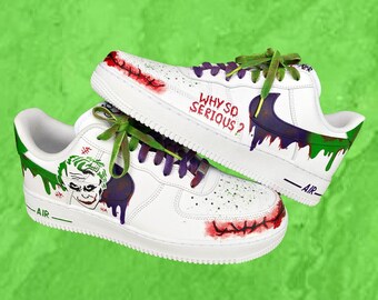 Joker Air Force 1 Custom Custom Schuhe Männer, Custom Air Force 1 Cartoon, Custom Sneaker Frau