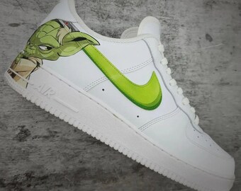 Darth Vader X Yoda Air Force 1 Custom Custom Schuhe Männer, Custom Air Force 1 Cartoon, Custom Sneaker Frau