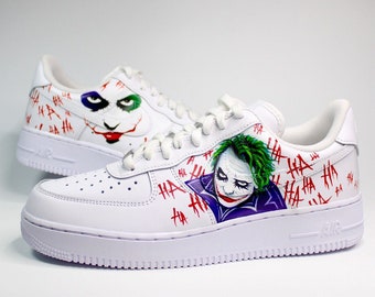 Joker Air Force 1 Custom Custom Schuhe Männer, Custom Air Force 1 Cartoon, Custom Sneaker Frau