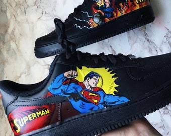 Dc X Marvel Air Force 1 Custom Custom Schuhe Männer, Custom Air Force 1 Cartoon, Custom Sneaker Frau