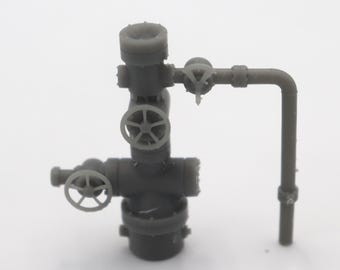 1:87 HO Oil well valve train model 3D stl file