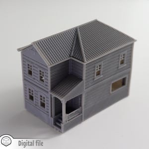 1:87 HO Modern house with 2 floors #1 model 3D stl file