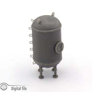 1:87 HO Storage tank/gas tank train model 3D stl file