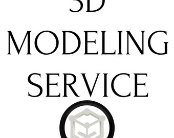 May include: 3D Modeling Service text with a black and white 3D cube icon.