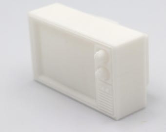 1:12 miniature Retro TV 3d stl file