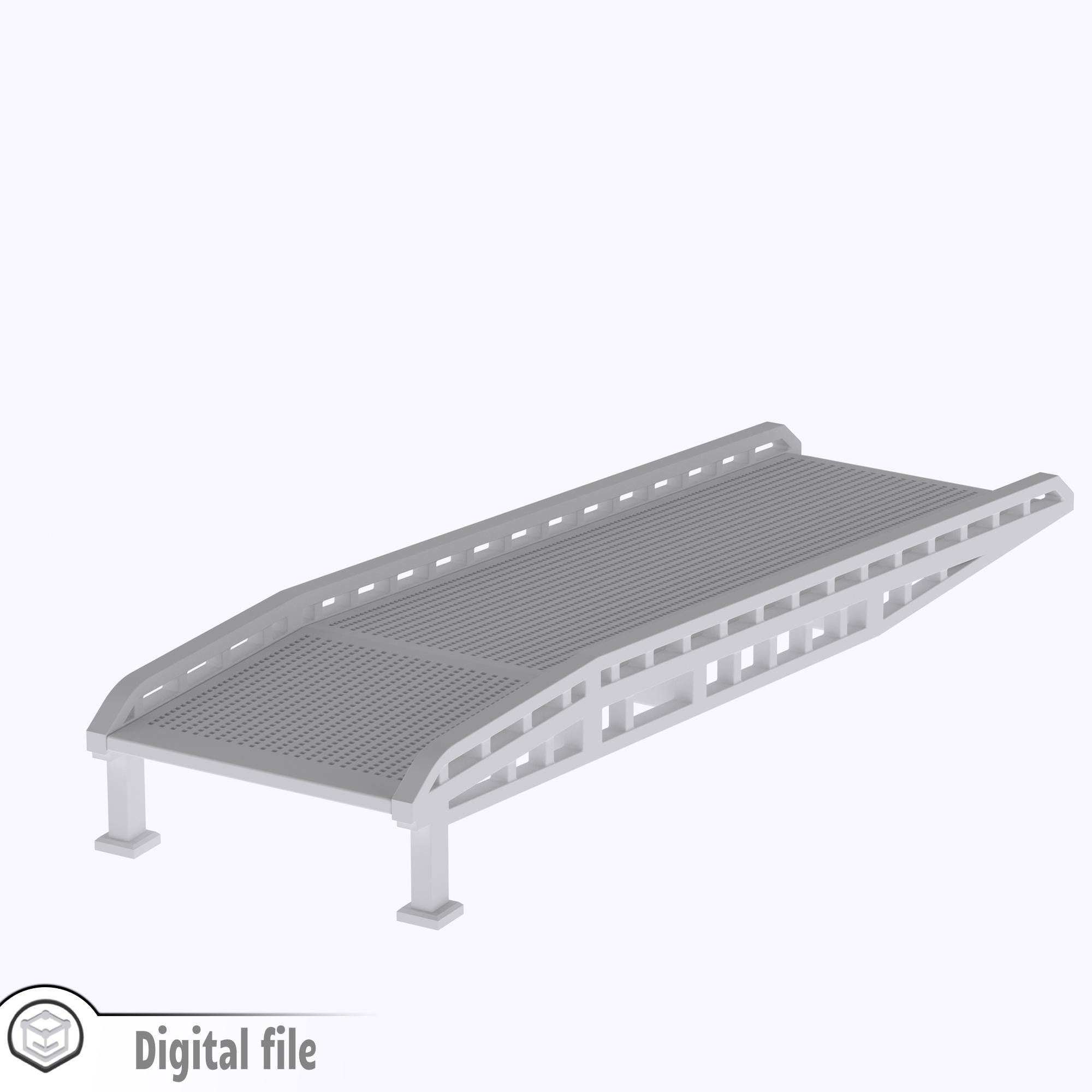 1:87 HO Loading Ramp Train Model 3D Stl File - Etsy