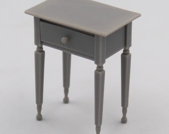 1:12 miniature Night Stand Victorian Antique Nightstand Sheraton design inspired 3d stl file