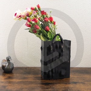 Bolso con asa Florero Archivo STL impreso en 3D
