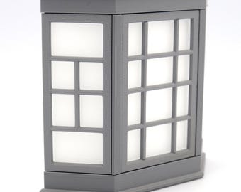 1:12 miniature Bay window multi-color and multi-material features 3d stl file