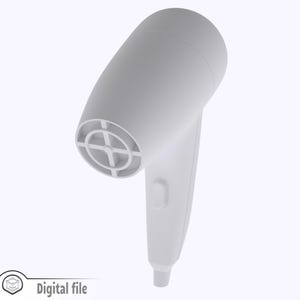 1:12 miniature Hair dryer 3d stl file