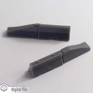 1:87 HO Concrete road barrier - 2 variations train model 3D stl file