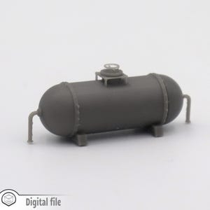 1:87 HO Propane gas tank train model 3D stl file