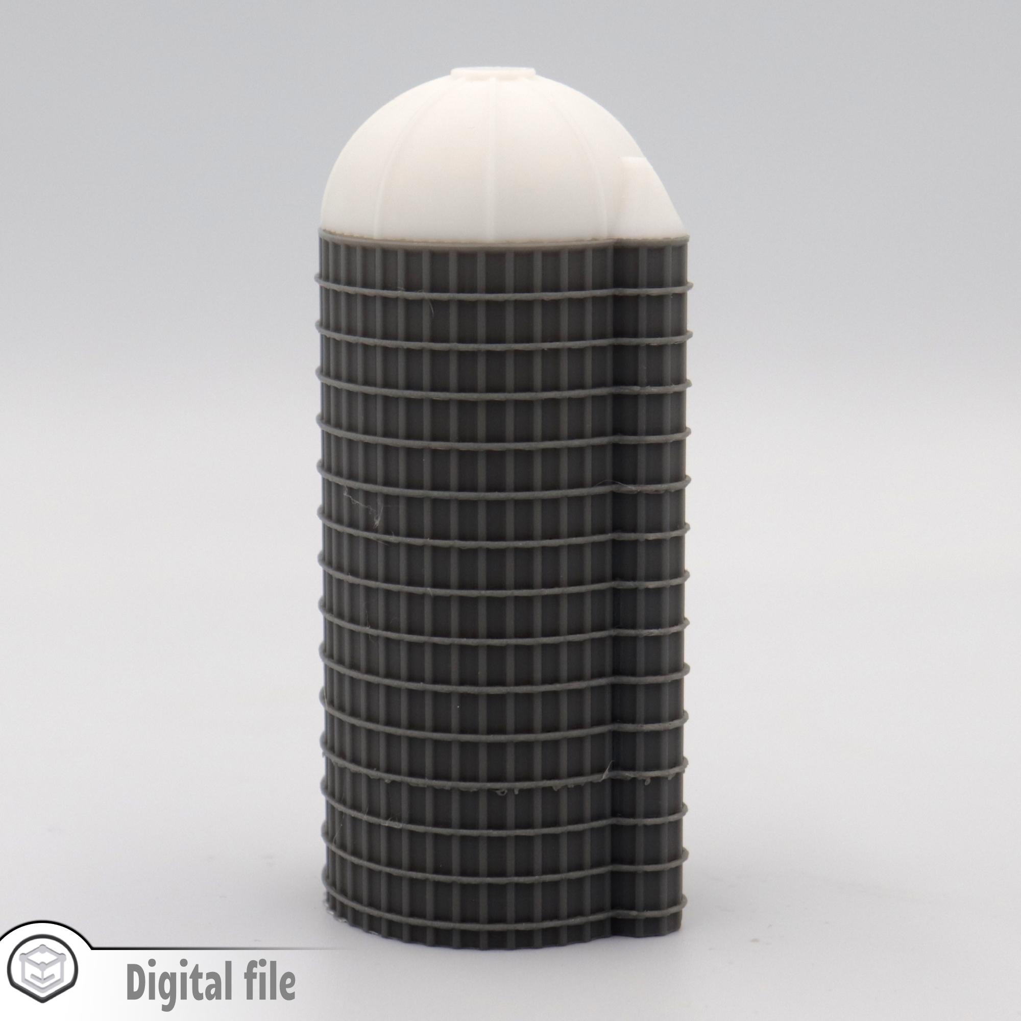 Maquette Cooperative avec silos, Epoque 4 - francis miniatures