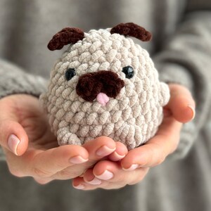Pete der Mops Häkelanleitung | Amigurumi Hund Plüschi (PDF Pattern)