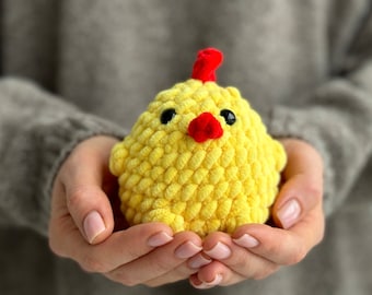 Charlie the Chick Crochet Pattern | Cute Chicken Plushie Pattern | Easy Amigurumi Chicken Crochet Pattern for Beginners | PDF Pattern only