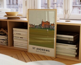 セントアンドリュースオールドコース17番ホールゴルフアートプリント