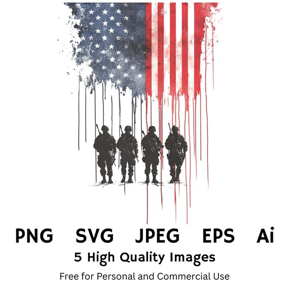 US Marines American Flag PNG SVG: Patriotic T-Shirt Design, America 250 (Digital Download)