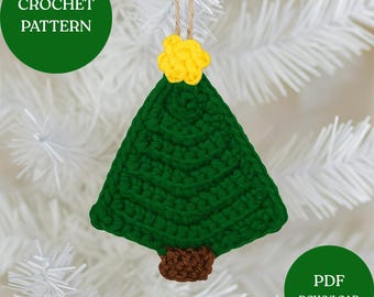 Modèle PDF de décoration de sapin de Noël au crochet, décoration de Noël facile à réaliser soi-même