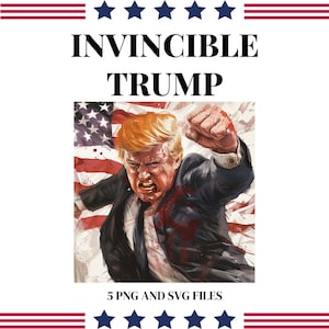 Präsident Trump 2024, unbesiegbarer Trump, unaufhaltsamer Donald Trump, machen Amerika wieder großartig, Clipart-Bundle PNG und SVG, Trump-Unterstützer