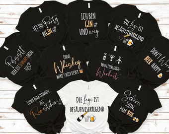 Camisetas para despedida de soltero con frases divertidas relacionadas con el alcohol | Equipo del novio, despedida de soltero para hombre | Algodón para despedida de soltero | Viaje para despedida de soltero