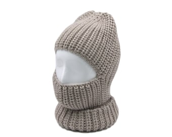 Balaclava | Knitted Balaclava | Balaclava for Women | Winter Balaclava | Balaclava Mask | Womens Winter Beanie | Wool Balaclava | BL-3