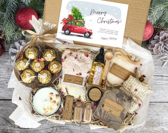 Christmas Self Care Gift Box – Handmade Spa Treats for Her