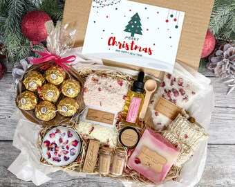 Self Care Christmas Spa Gift Box For Her - Handmade Pampering Treats