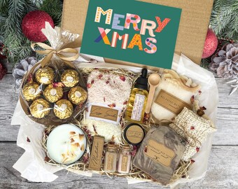 Christmas Spa Gift Box for Her – Self Care, Handmade Treats