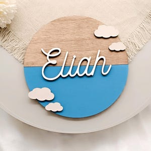 cartello in legno personalizzato decorazione per cameretta bambini nome cartello in legno regali individuali design sostenibile per cameretta bambini