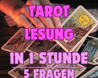 Sofortige Klarheit  in der selben Stunde: Deine Blitz-Tarot-Lesung mit 5 Fragen