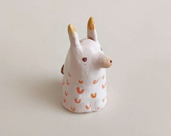 Ceramic Salt and Pepper Shaker Fox, Clay&Slay, Gift for Her, Handpainted, Pottery shaker, Cute Gift for Tea Lovers, Fox Cute Figurine