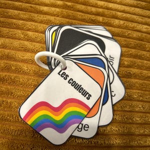Jeu de cartes de nomenclature des couleurs